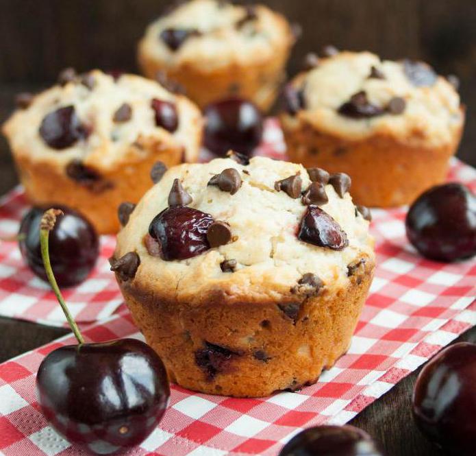 muffins με συνταγή κερασιού