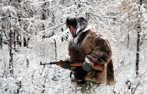 χειμερινό ψάρεμα στην Yakutia 