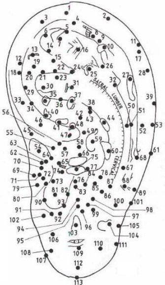 Σημεία των οργάνων στο αυτί